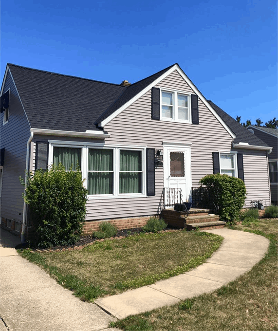 home with new siding in ohio