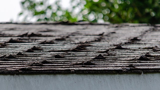 aging materials causing roof damage in euclid
