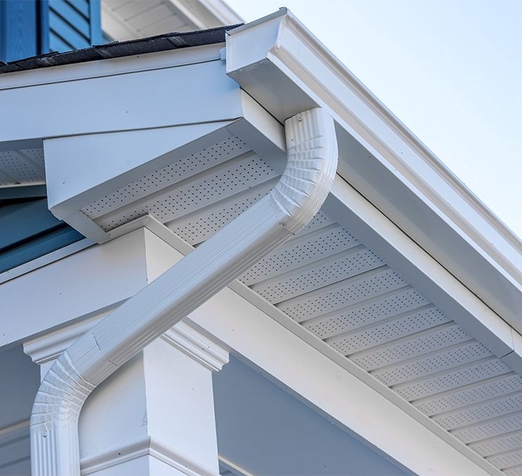 K-style aluminum gutter installation in Columbus, OH