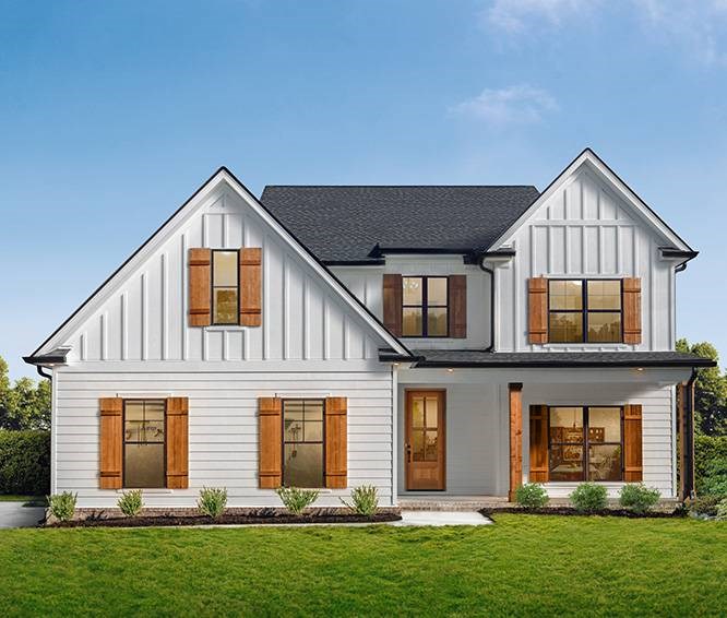 New Fiber Cement siding from our professional siding contractors