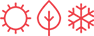 Seasonal weather icon