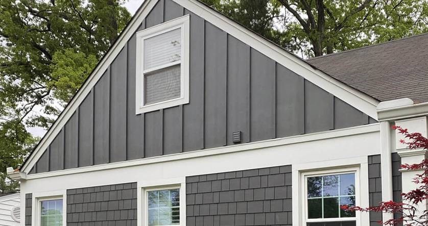 Fiber Cement siding from our siding contractors