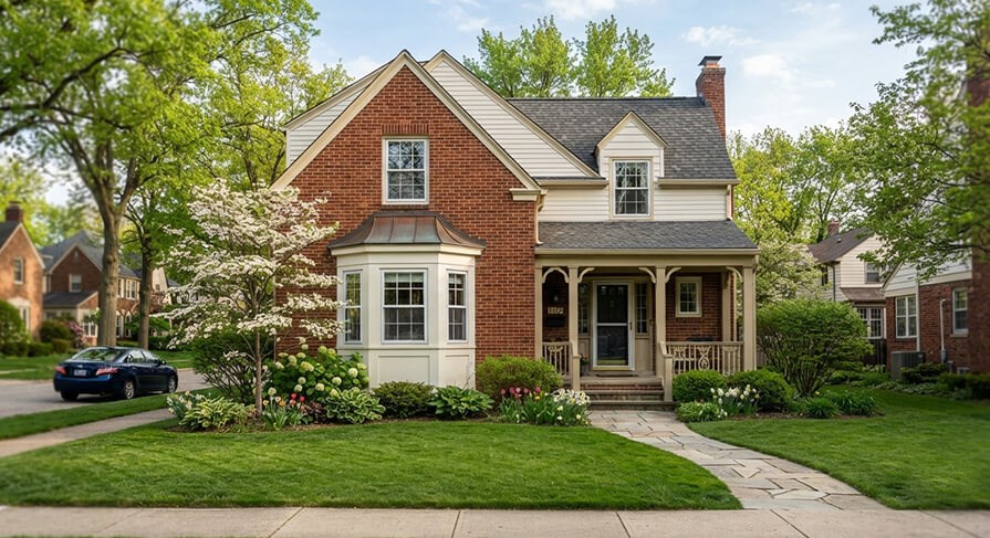 Bay window from our professional window installers in Ohio