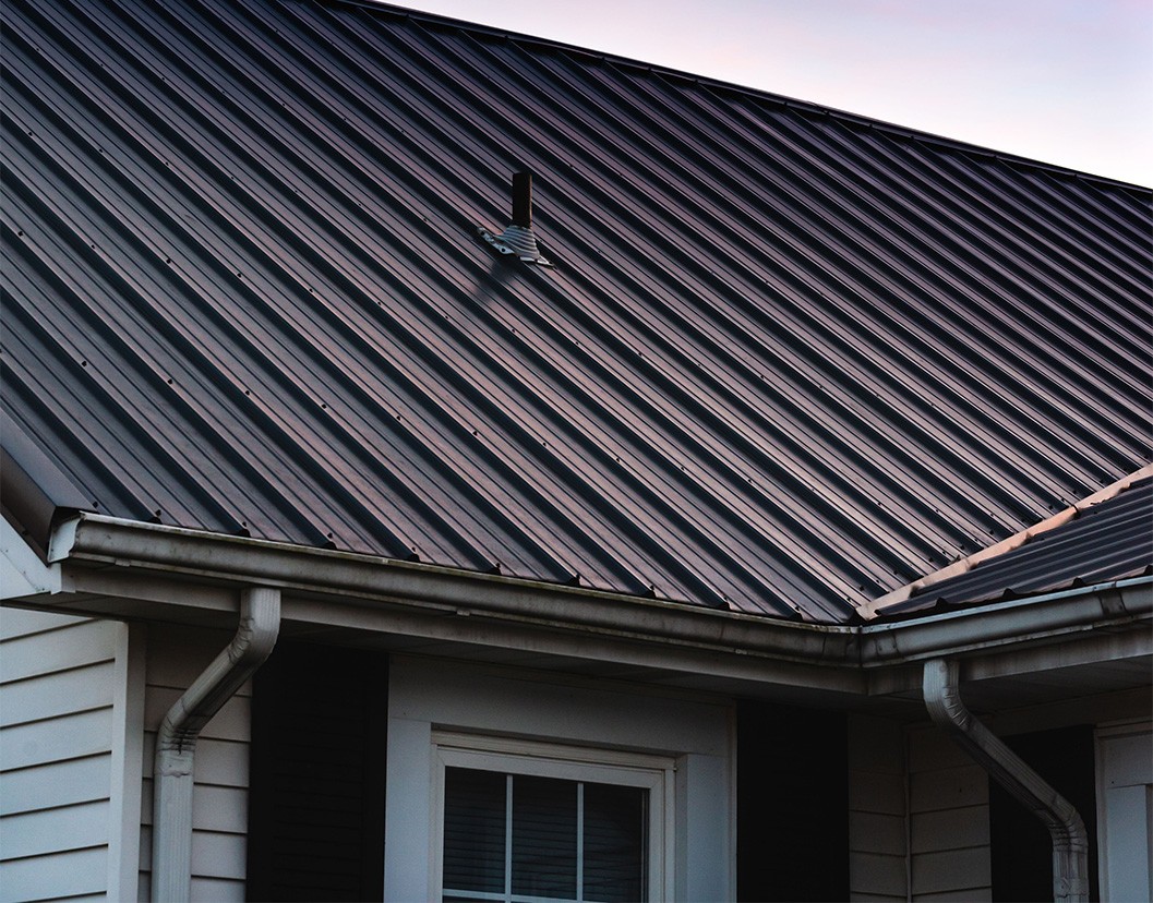 home in euclid that chose a metal roofing option